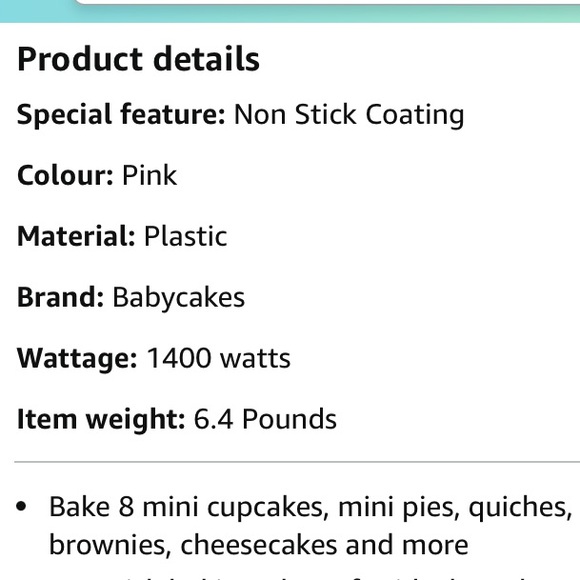 🧁BABYCAKES pink CUPCAKE baker NWOT - Picture 5 of 12